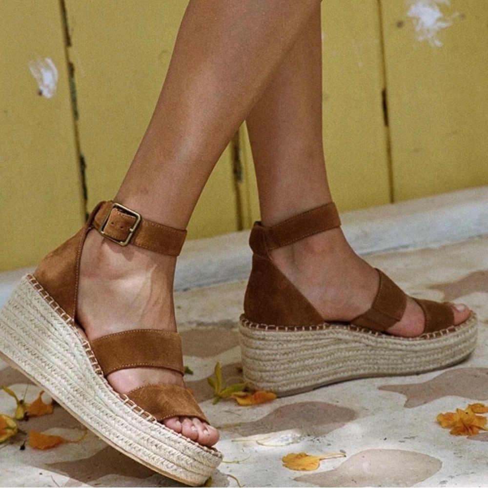SOLUDOS Palma Suede Espadrille Platform Sandals